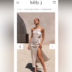 Billy J Nyla Maxi Dress - Champagne